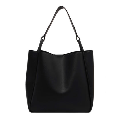 Retro PU Leather Bucket Bag