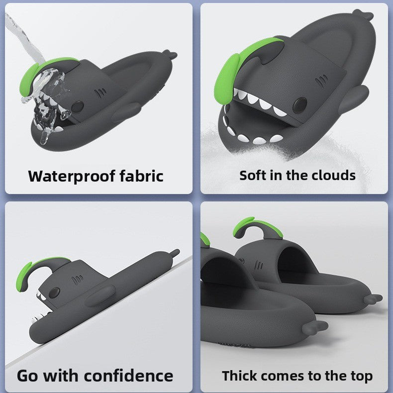 Soft bottom sandals with a sense of stepping on excrement