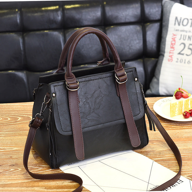Fashion Retro Women Handbag Large Capacity Crossbody Bag