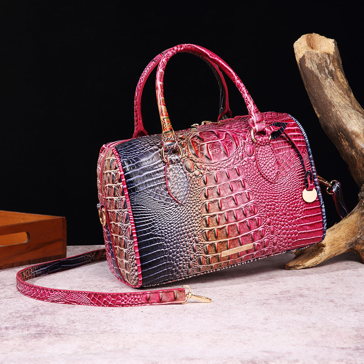 Retro travel women's bag