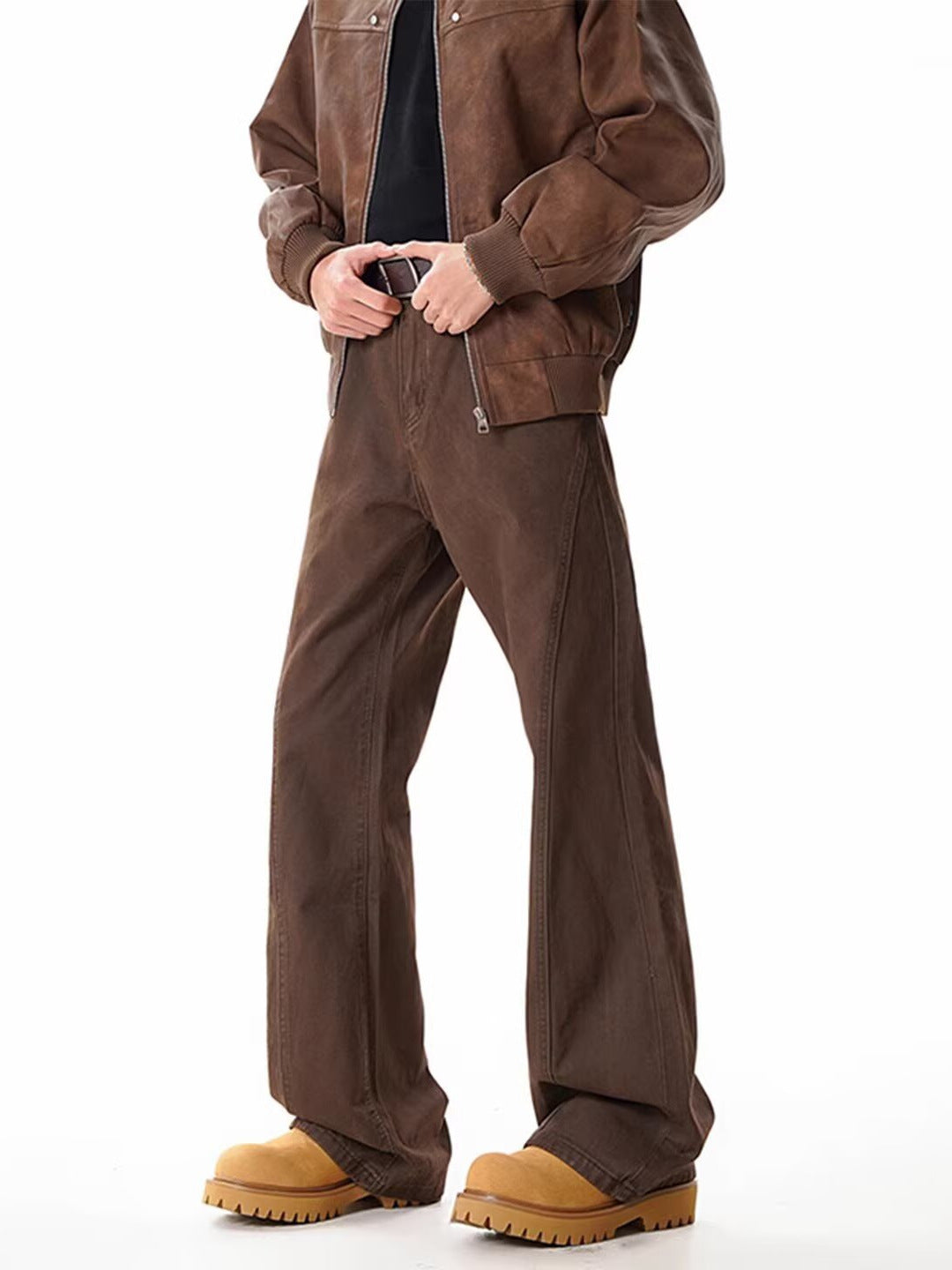 Mens Straight Leg Denim Pants