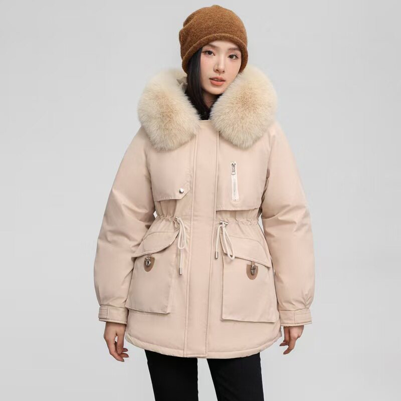Fleece-lined and thickened jacket/cotton coat