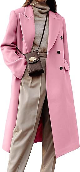 Double-Breasted Slim Outwear Coat