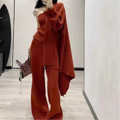 Knitted sweater suit