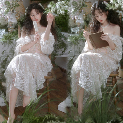 Photo Studio Spring Theme Long Dress