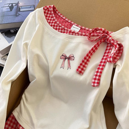 Fake Two-piece Long-sleeved T-shirt