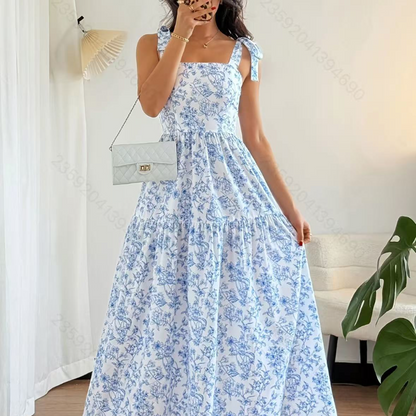 Floral Smocked A-Line Dress