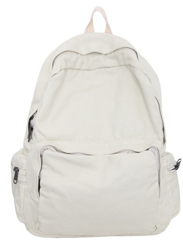 Vintage Canvas Backpack with Front Pocket
