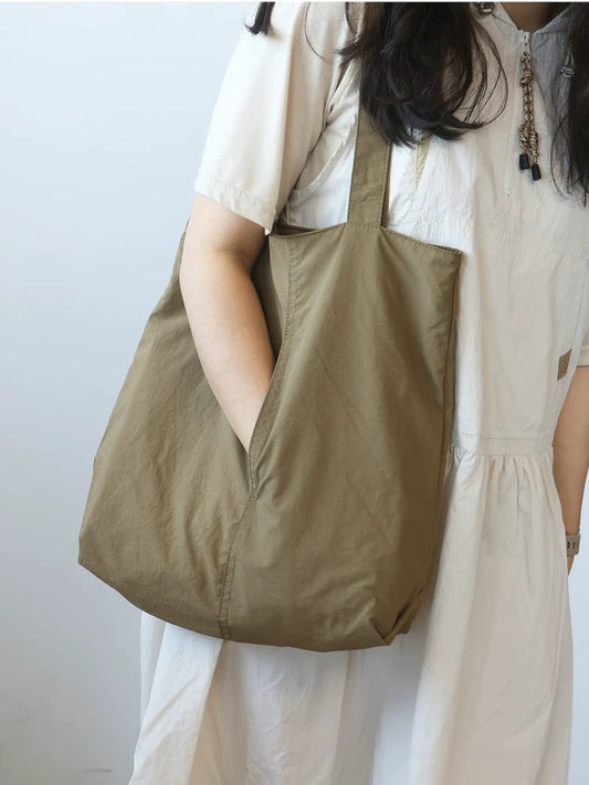 Ultra-light large-capacity nylon cloth shoulder bag