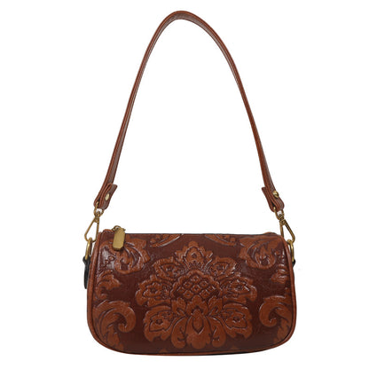 Chinese Style Embossed Crossbody Women Bag