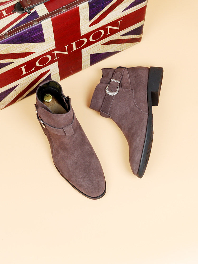 Genuine leather high-top men's boots, Martin boots