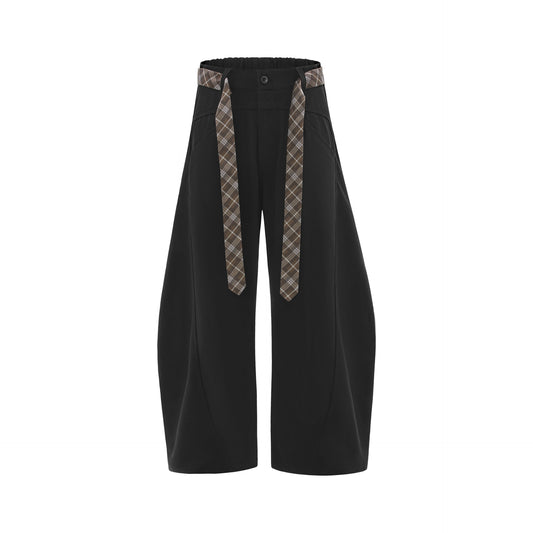 Loose-fitting men's casual workwear curved trousers