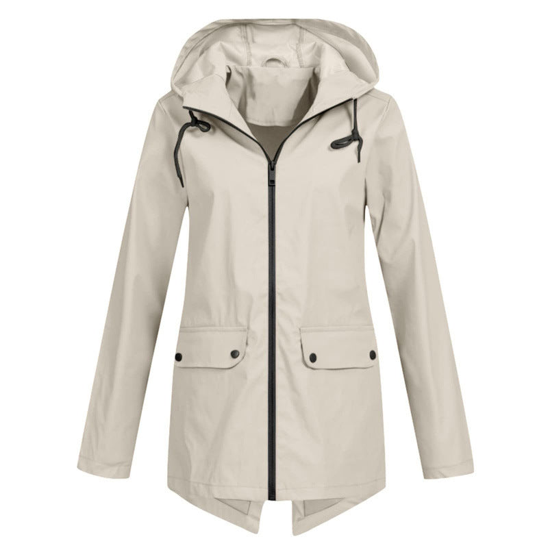 Lightweight Hooded Windproof Jacket for Women