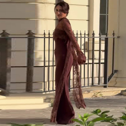 Women's Elegant Lace Waist Dress