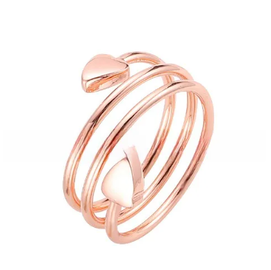 Heart Shaped Magnetic Stainless Steel Ring