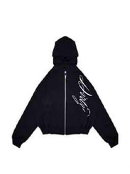 Men's Letter Print Hooded Sweatshirt and Shorts Set
