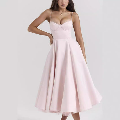 Womens Sleeveless V-Neck Tutu Dress