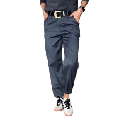 High Waist Straight Leg Pants