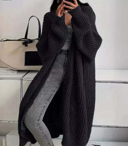 Loose Fit Long Sleeve Knitted Cardigan for Women