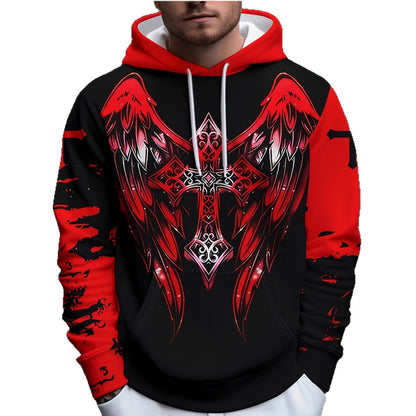 Mens Hooded Pullover Sweatshirt