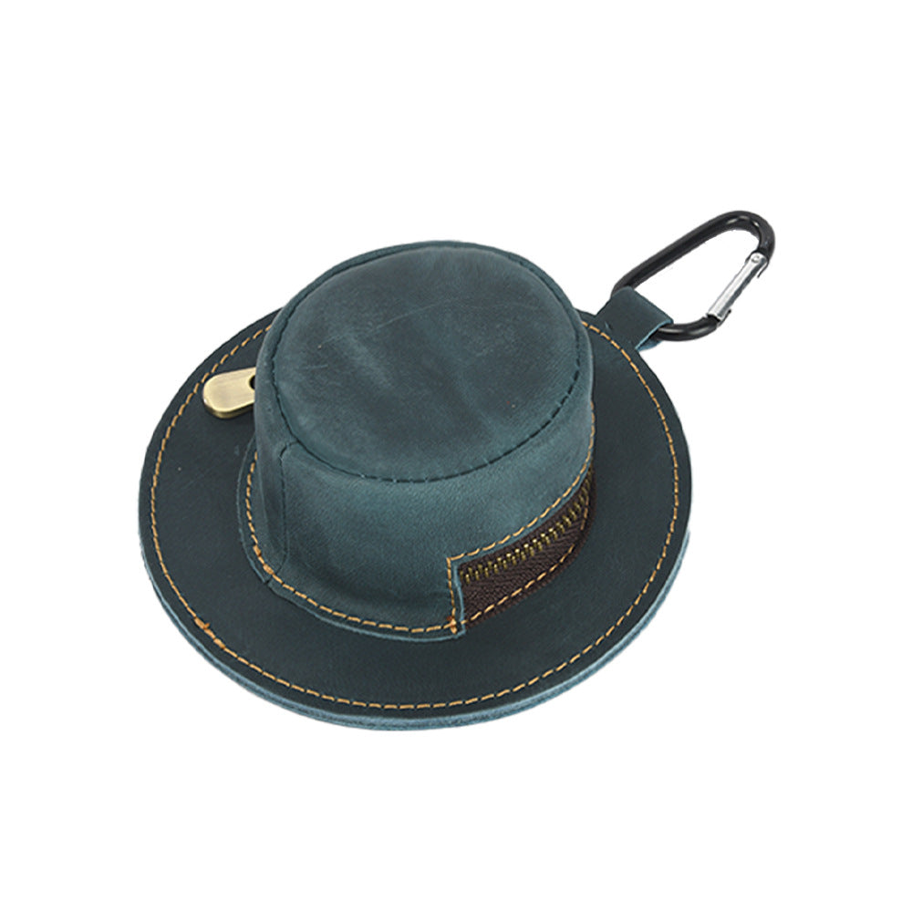 Creative Hat Shape Genuine Leather Coin Purse