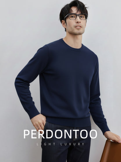 Mens Wool Blend Knit Sweater