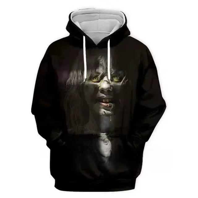 3d digital printing street men's crown sweatshirt