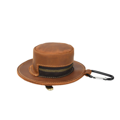 Creative Hat Shape Genuine Leather Coin Purse
