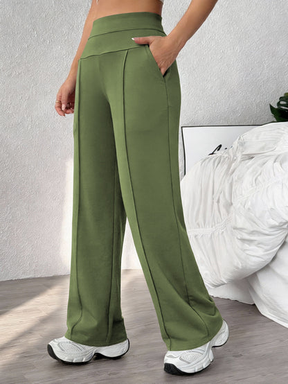 Womens Straight-Leg Fitness Yoga Pants