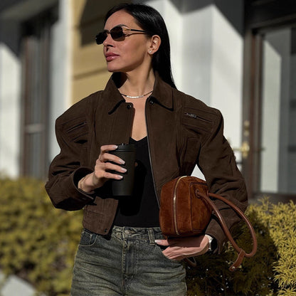 Retro Workwear Jacket for Women
