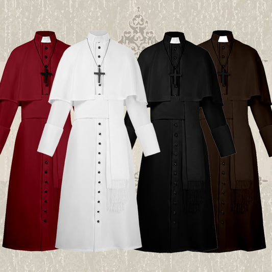 Medieval Priest Cosplay Robe Costume