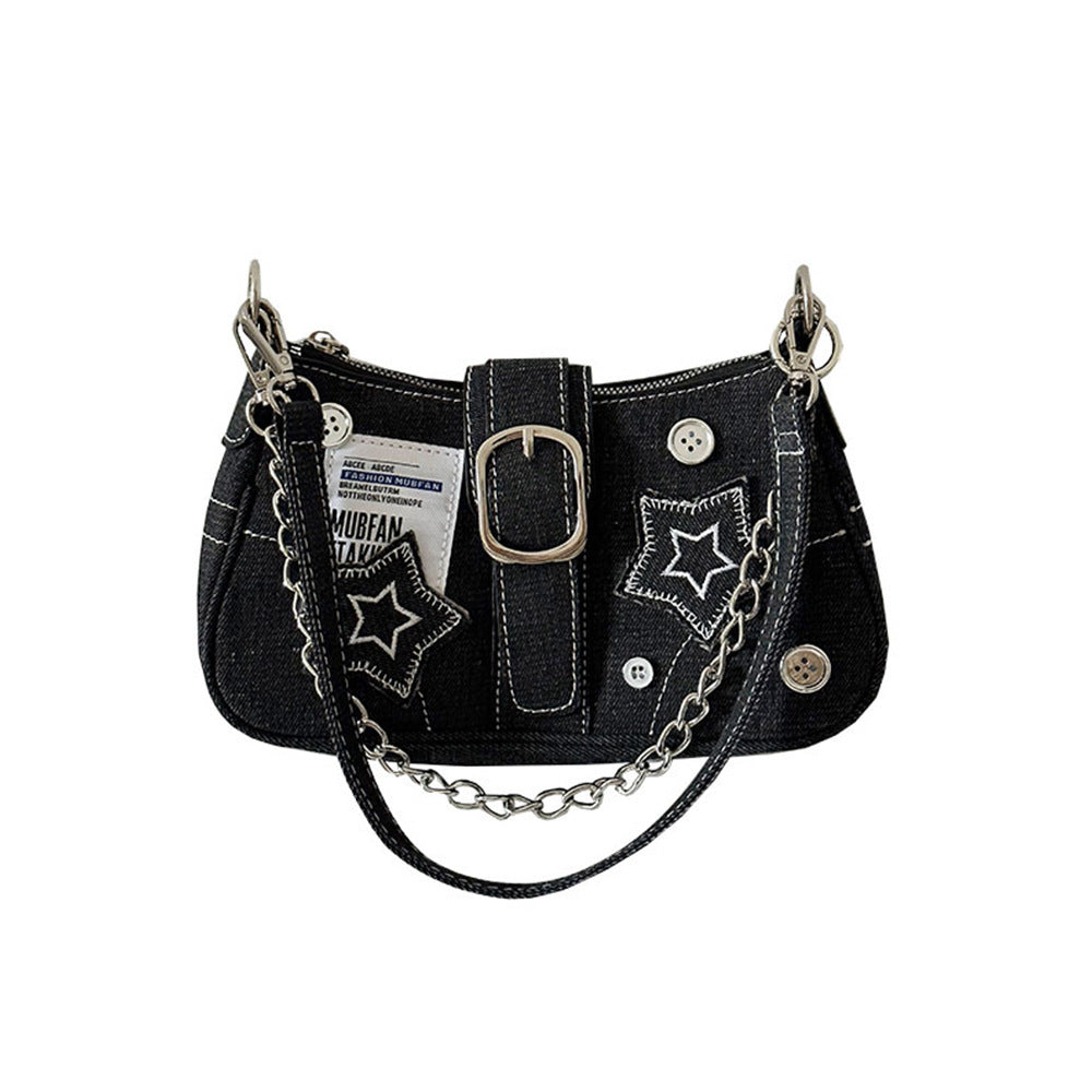Spicy Girl Denim Underarm Bag