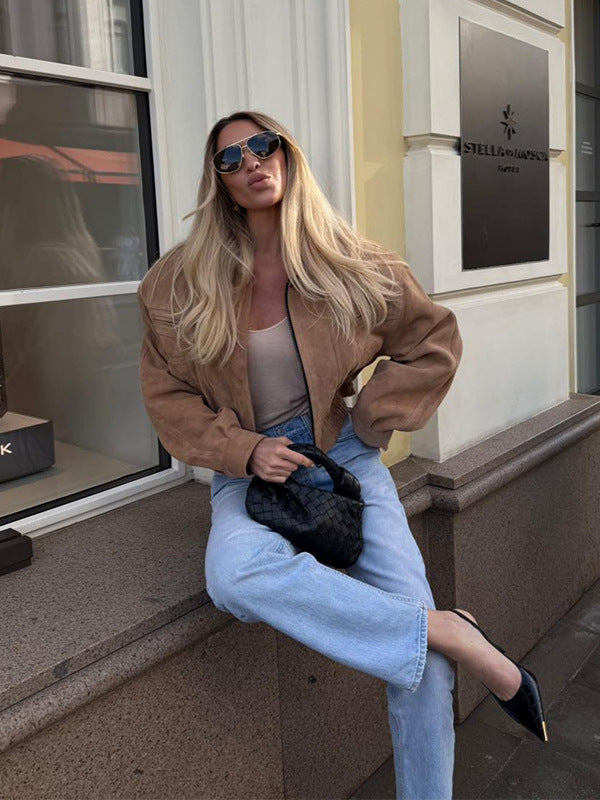 Retro Workwear Jacket for Women
