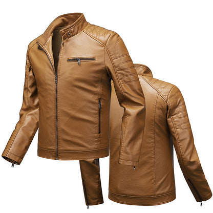 Slim Fit Men's Leather Jacket