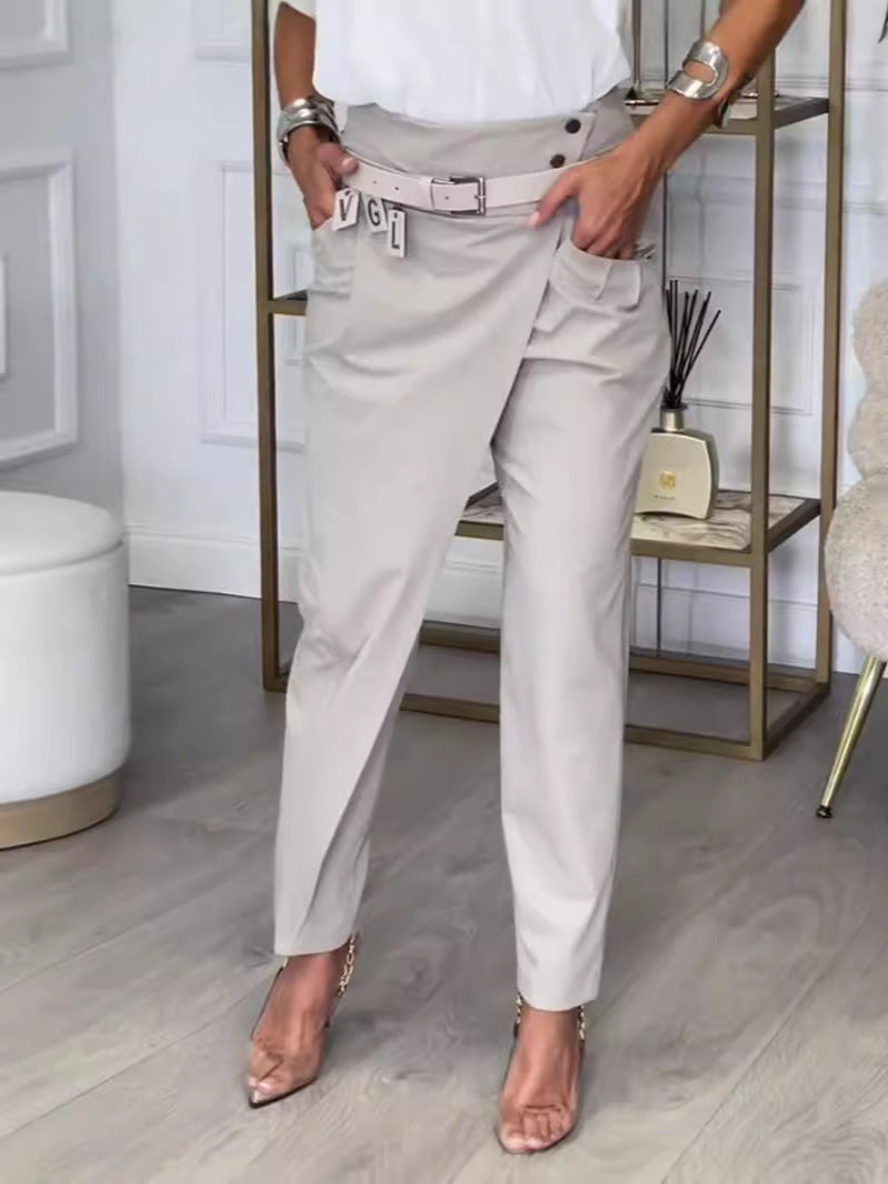 Slim-fit casual pants for women