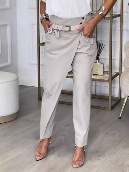 Slim-fit casual pants for women
