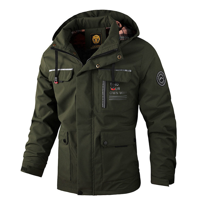 Mens Hooded Parka Jacket