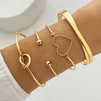 Metal six-piece bracelet set