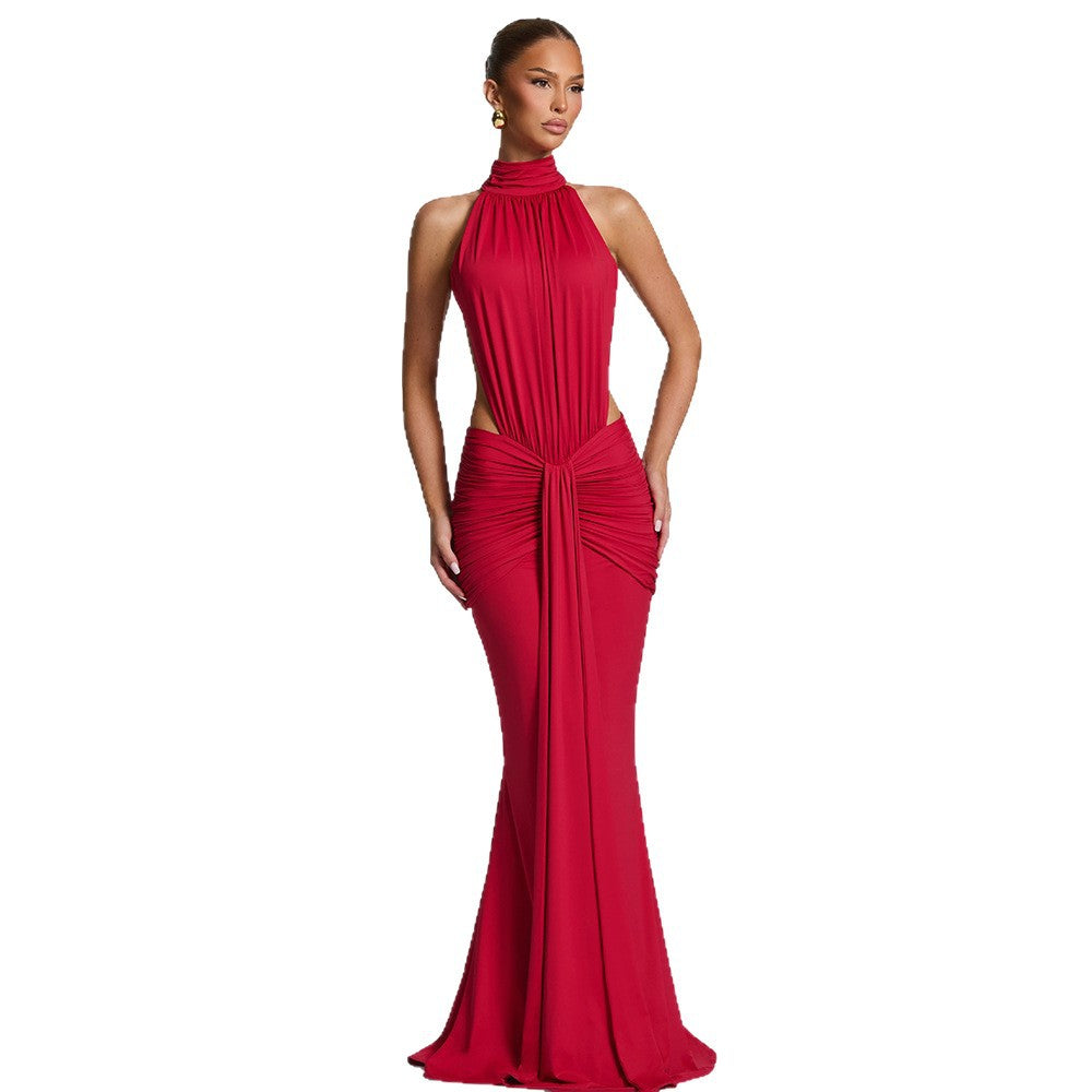 Elegant Backless Mermaid Evening Dress