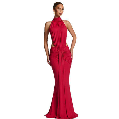 Elegant Backless Mermaid Evening Dress
