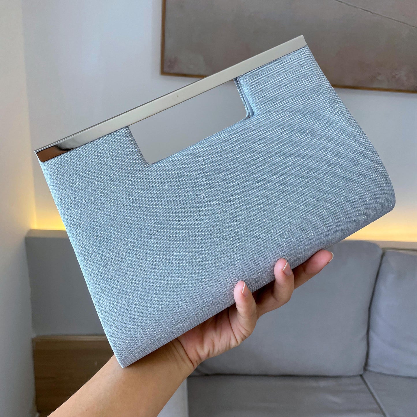 Small Square Evening Clutch Bag