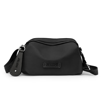 Solid-color Oxford fabric crossbody bag