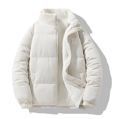 Winter thick cotton coat double-sided wearable
