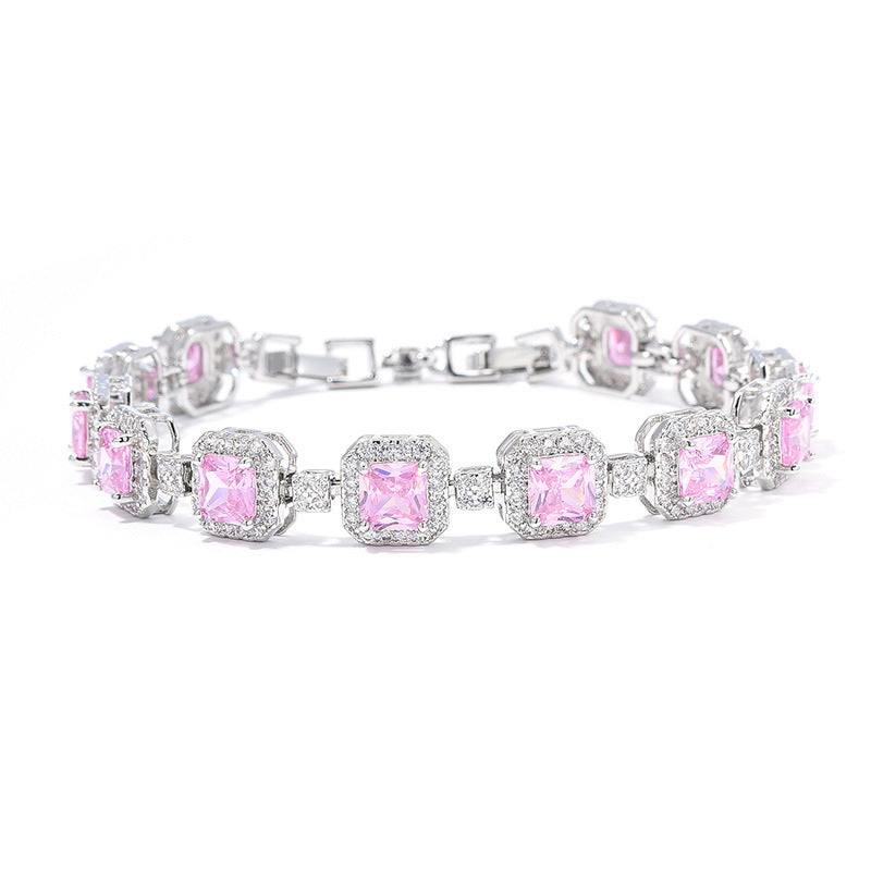 Adjustable full diamond bracelet for women