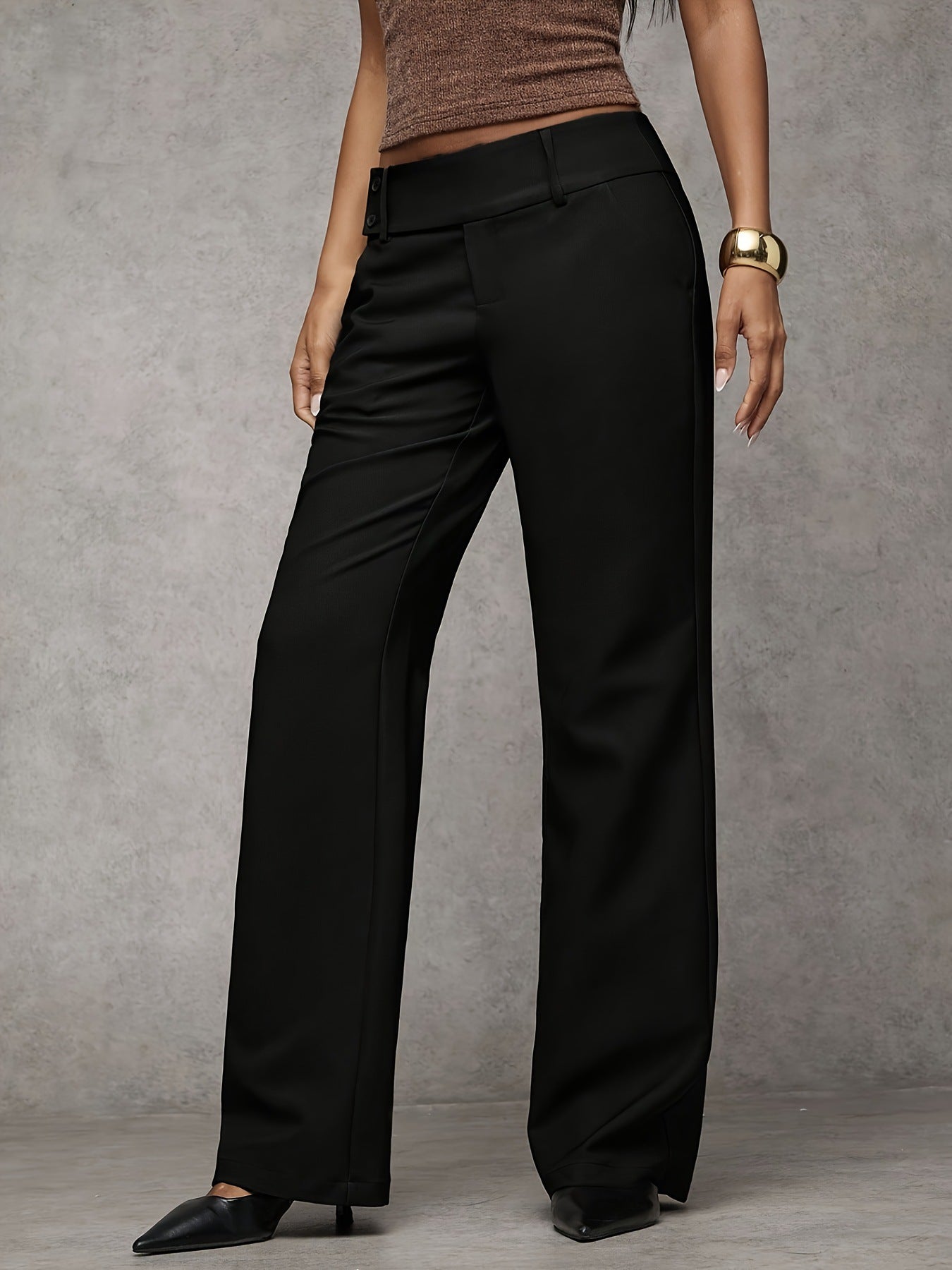 High Waist Wide Leg Pants