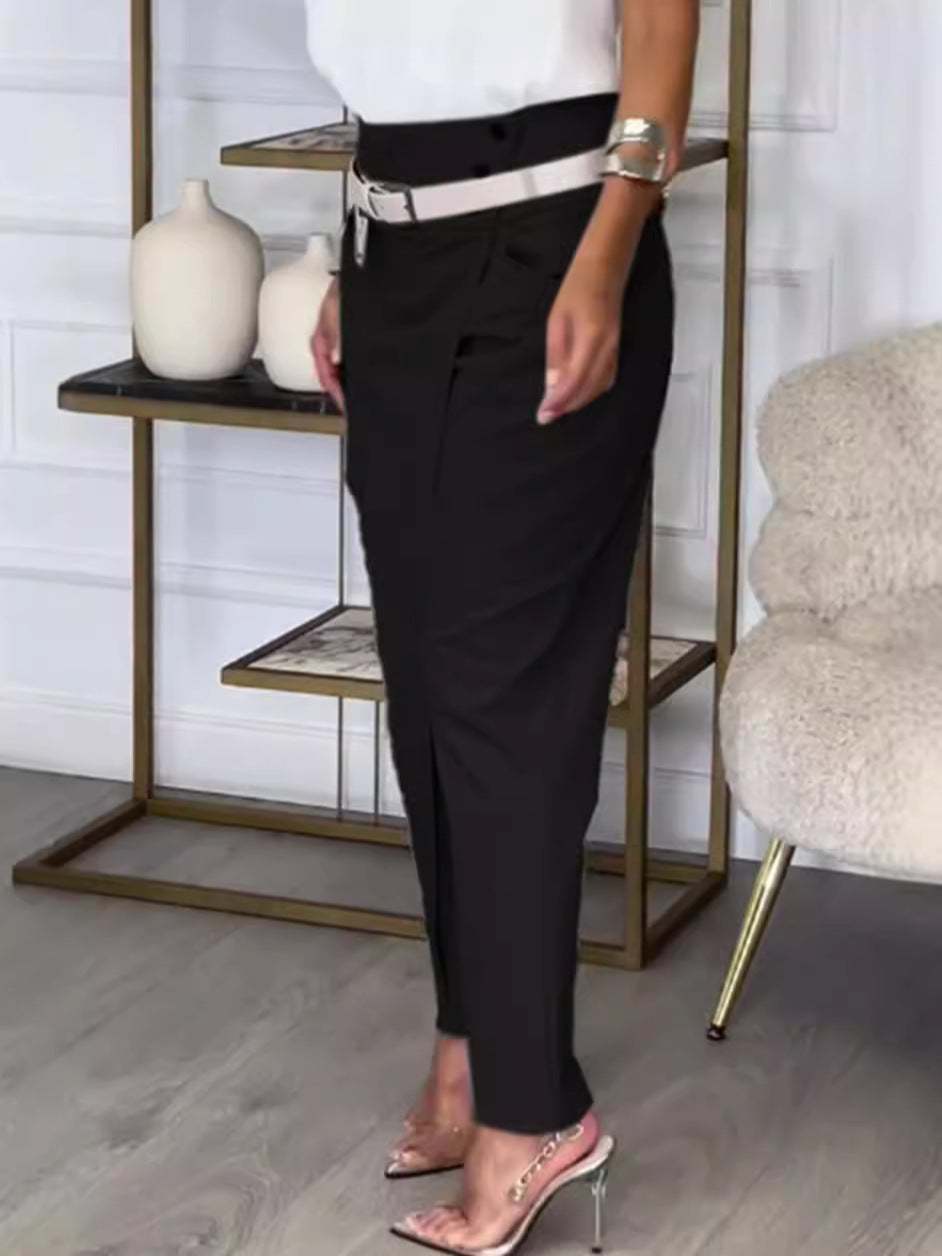 Slim-fit casual pants for women