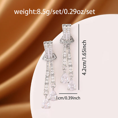 Stylish and sophisticated teardrop earrings
