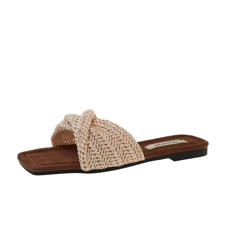 Womens Flat Sole Mesh Sandals