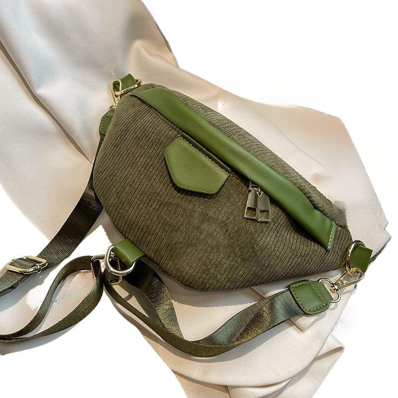 Corduroy Crossbody Bag