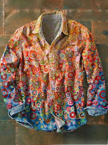 Retro Plaid Long Sleeve Shirt